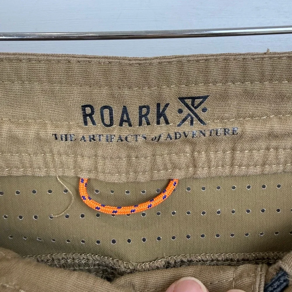 ROARK‎ LAYOVER TRAVELER Pants Men 32 DARK KHAKI Travel ADVENTURE